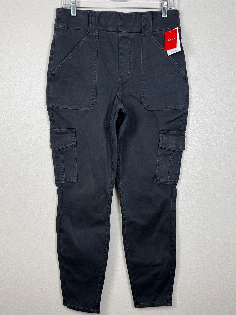 NWT Spanx 1X Stretch Twill Cargo Pant Black Shaping Utility High Rise 20311R